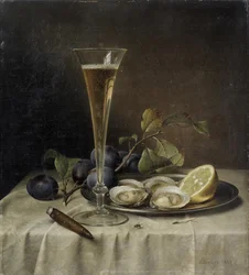 Still Life with Champagne and Oysters